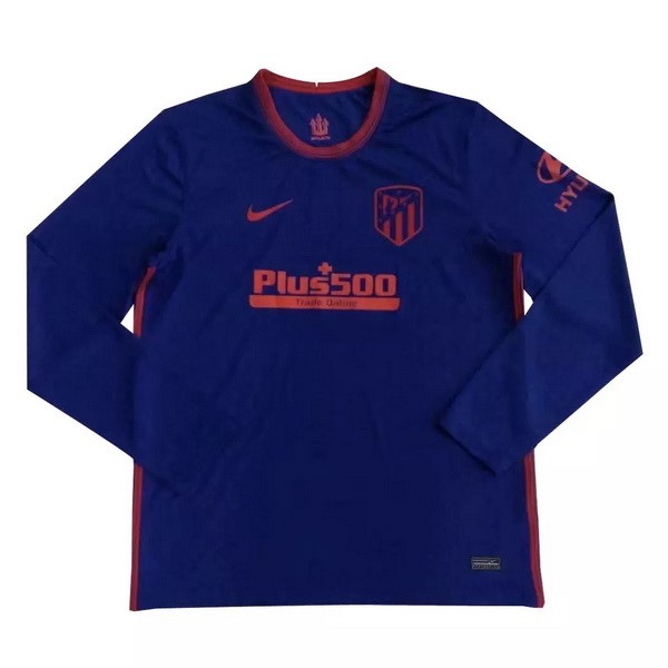 Tailandia Camiseta Atletico Madrid 2ª ML 2020-2021 Azul